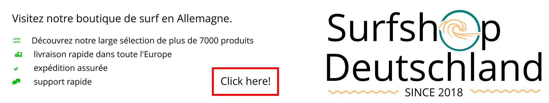 Grand choix chez Surfshop Germany