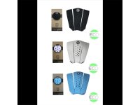 Surfganic Premium Eco Surfboard Grip Tail Traction Pad blue three piece